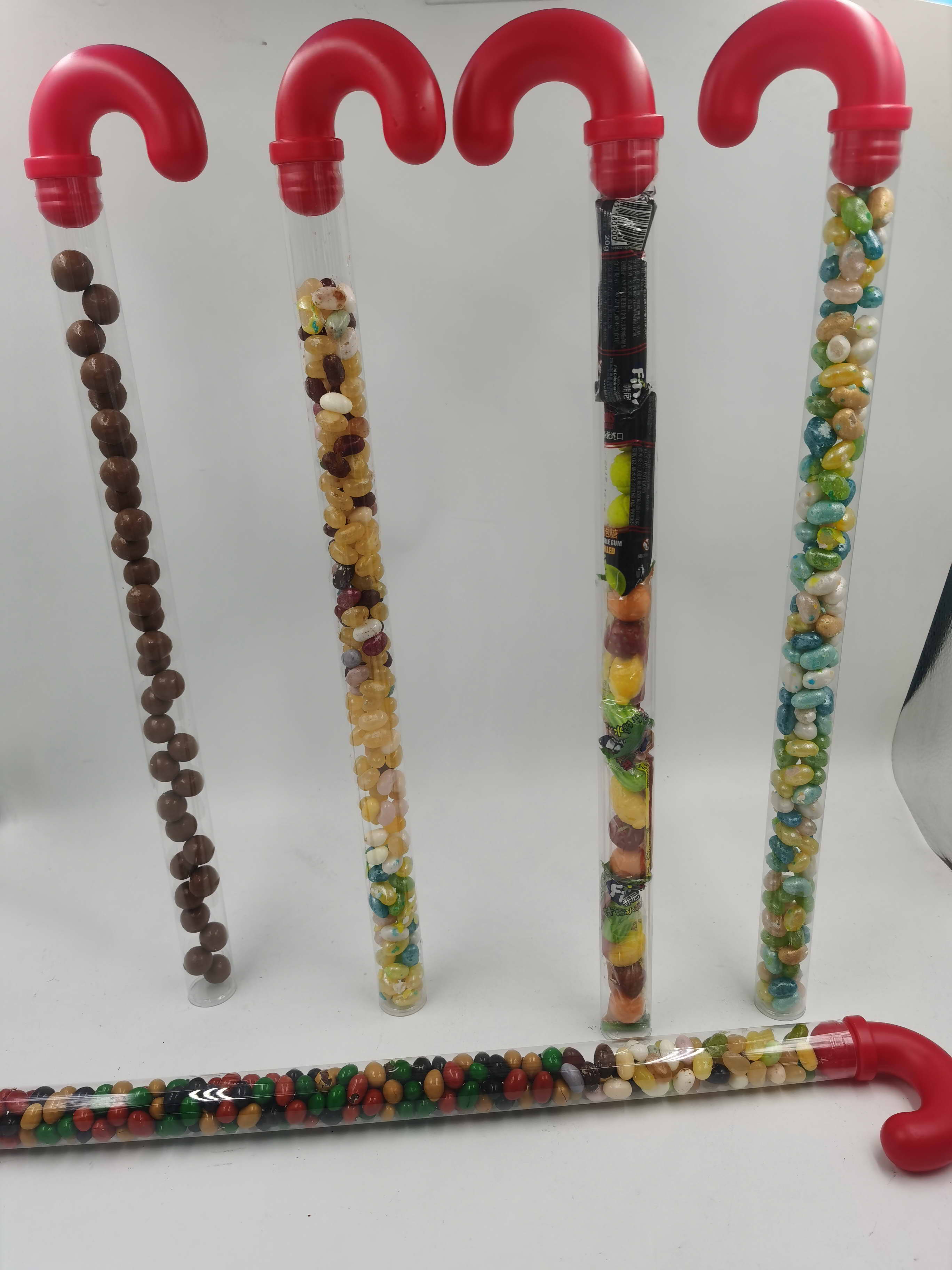 clear plastic candy cane tubes,candy cane tube,clear cane tubes